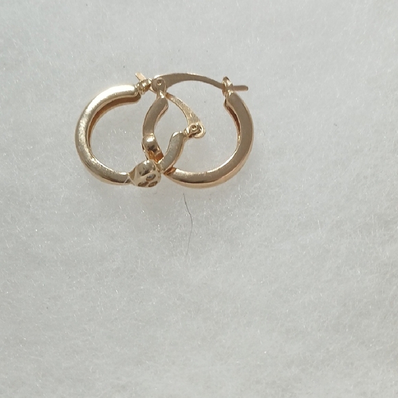 Elegant Gold Hoop Earrings - Picture 1 of 6